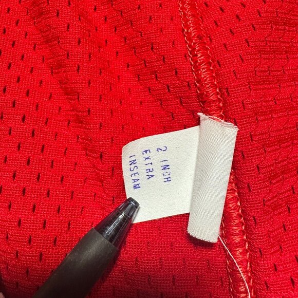 Vintage 90s Authentic Chicago Bulls Champion Pro Cut Game Shorts NBA USA Made 42 - Picture 9 of 11